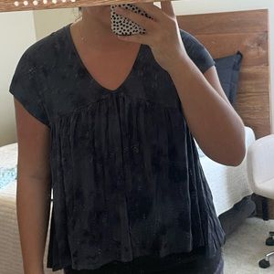 tie dye babydoll style top